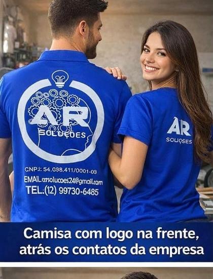 camisa modelo produzida pela Thoal Arts Confeccao