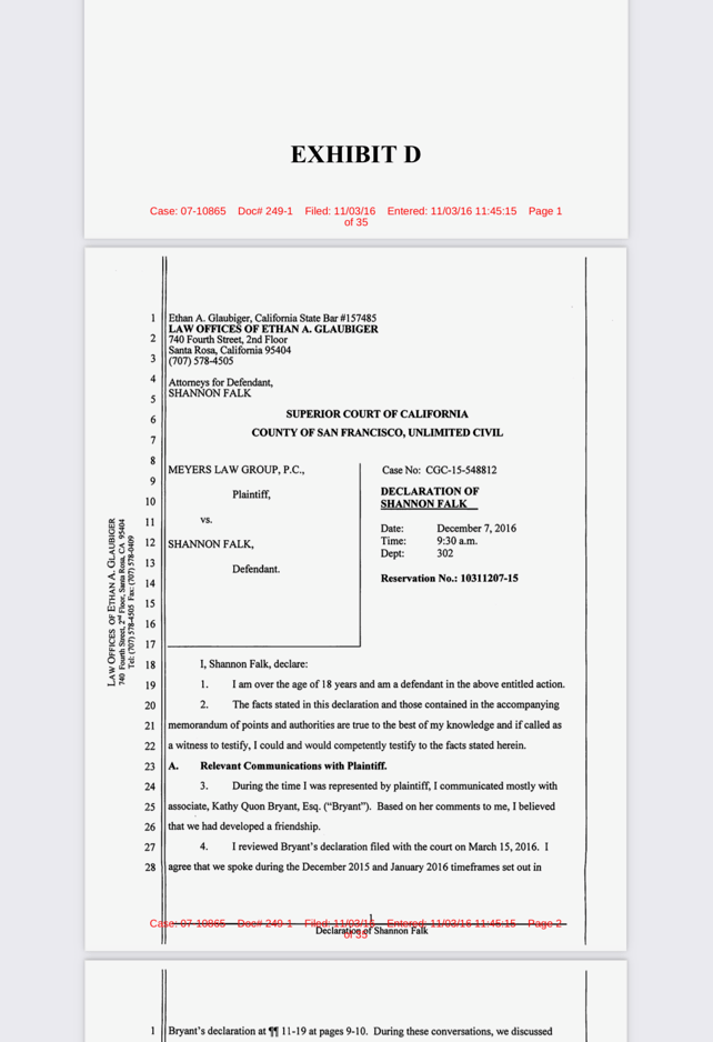 How Shannon Falk's GAF score isn't important