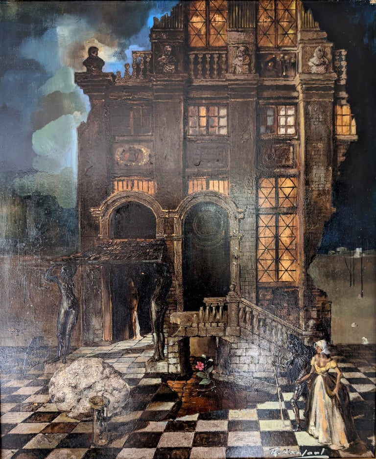 Tableau de René Hansoul "Sisyphe"