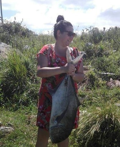 The Fishing Lady with a nice GT
