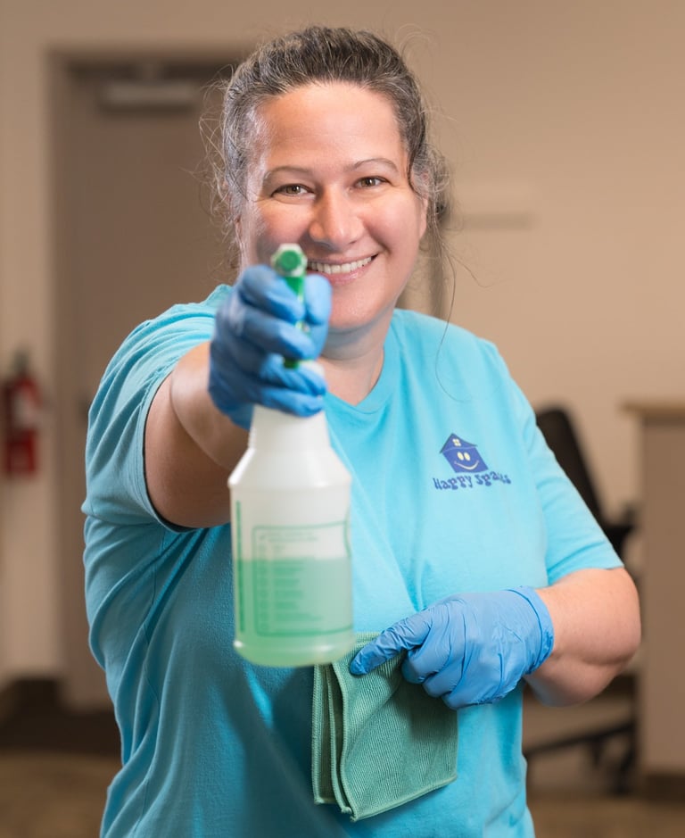 Cleaning Services in Salem. OR Happy Spaces LLC. Stacie Hughes with over 25 years in cleaning