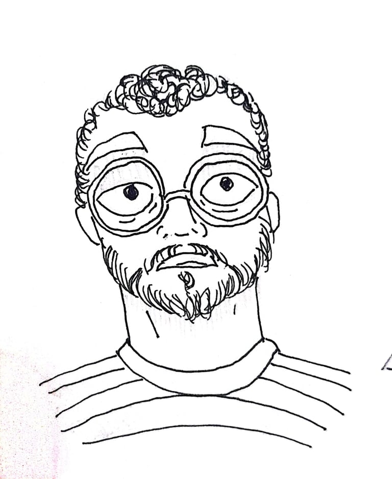 a man with glasses and a beard - Eliel Moura