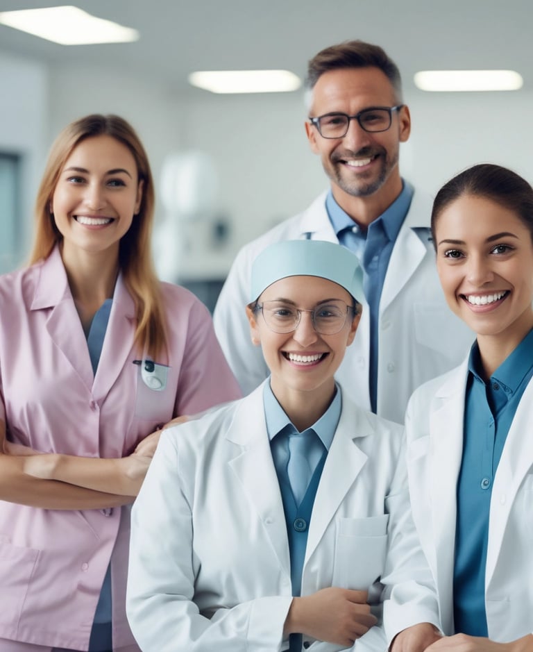 Bild eines Teams einer Zahnarztpraxis