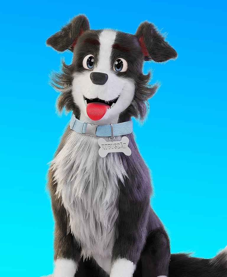 mascote 3D personagem 3D