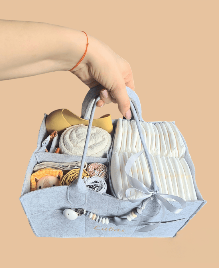 krepšelis kūdikiui ar būsimai mamytei dovana