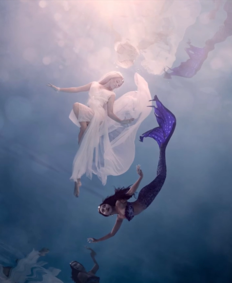 Mermaid Pixi and Mermaid Befa form a yin yang as mermaid and underwater dance, and modeling collide