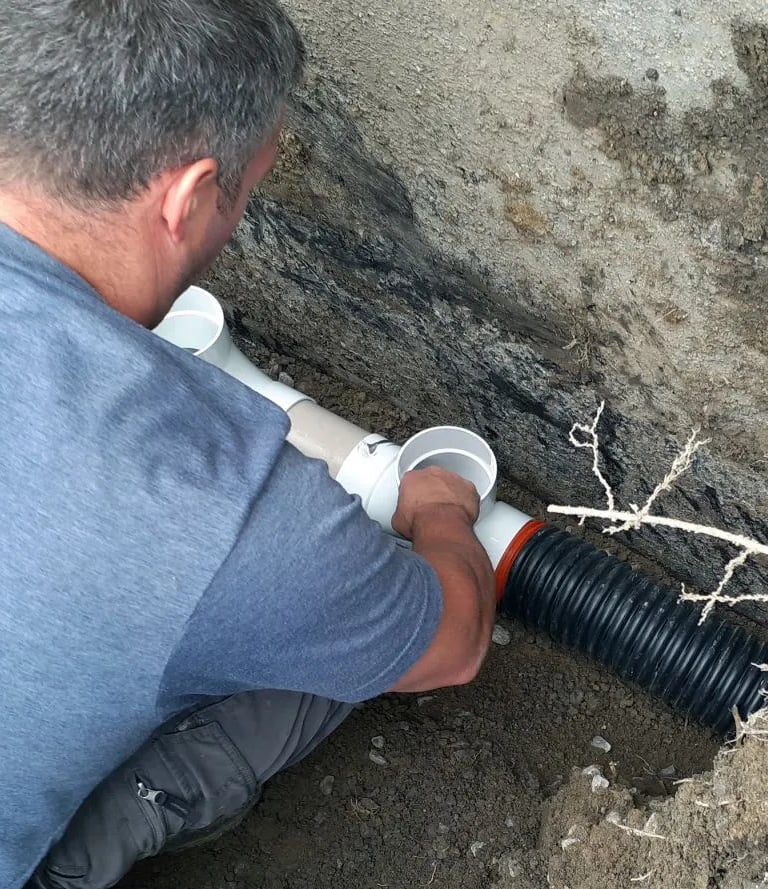 réparation de canalisation de drain extérieure