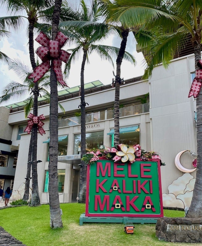 Mele Kalikimaka Hawai'i Weihnachten Honolulu Waikiki Annerschtwo