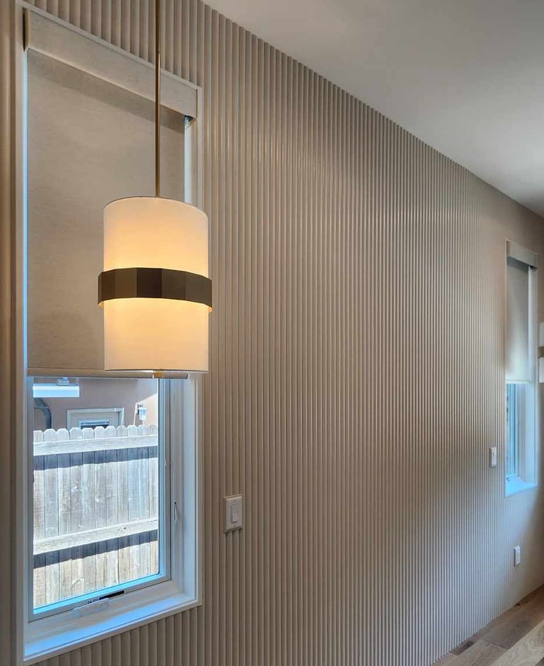 a room with a lamp and a lamp on wall, Denver interior painting contractor