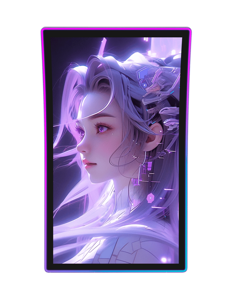 ClaraTech 43 inch 4K C-Curve touch monitor for premium casino slot machines.