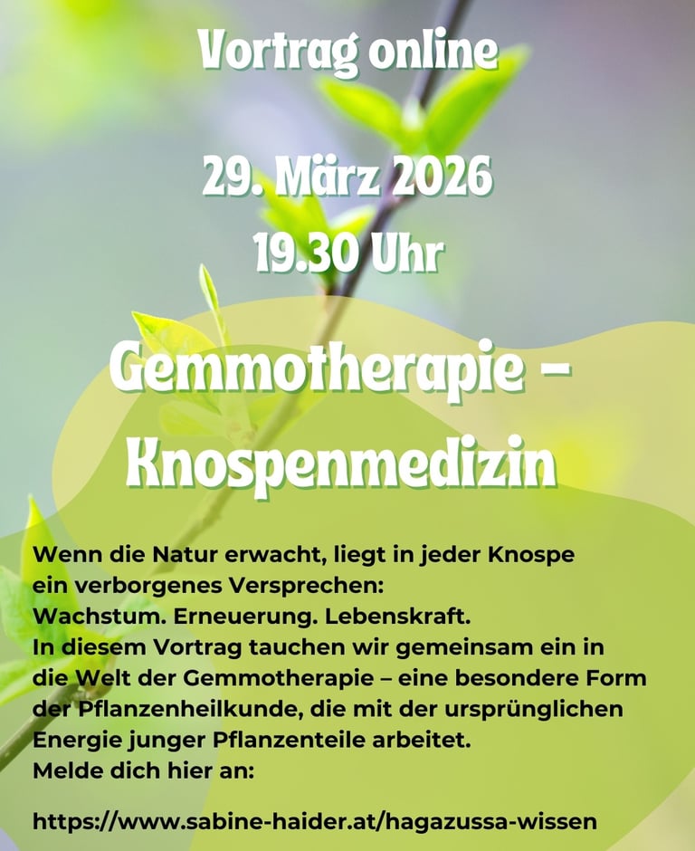 Gemmotherapie - Knospenmedizin Vortrag online