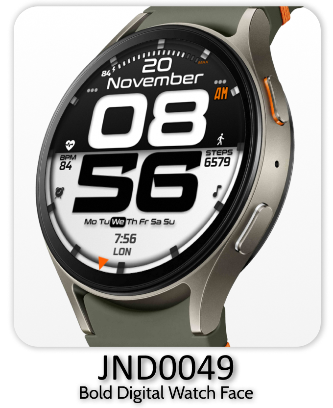 a smart watch with a digital display of a watch face