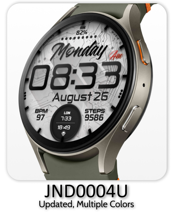 a smartwatch with a clock face and a watch face