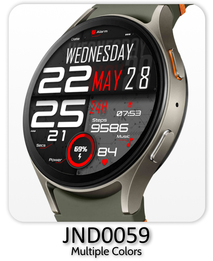 a smart watch with a multi - colored display of a watch face