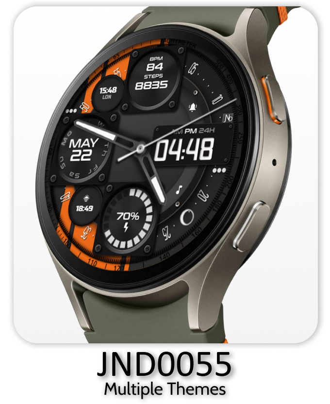 a smart watch with a multi - colored dial