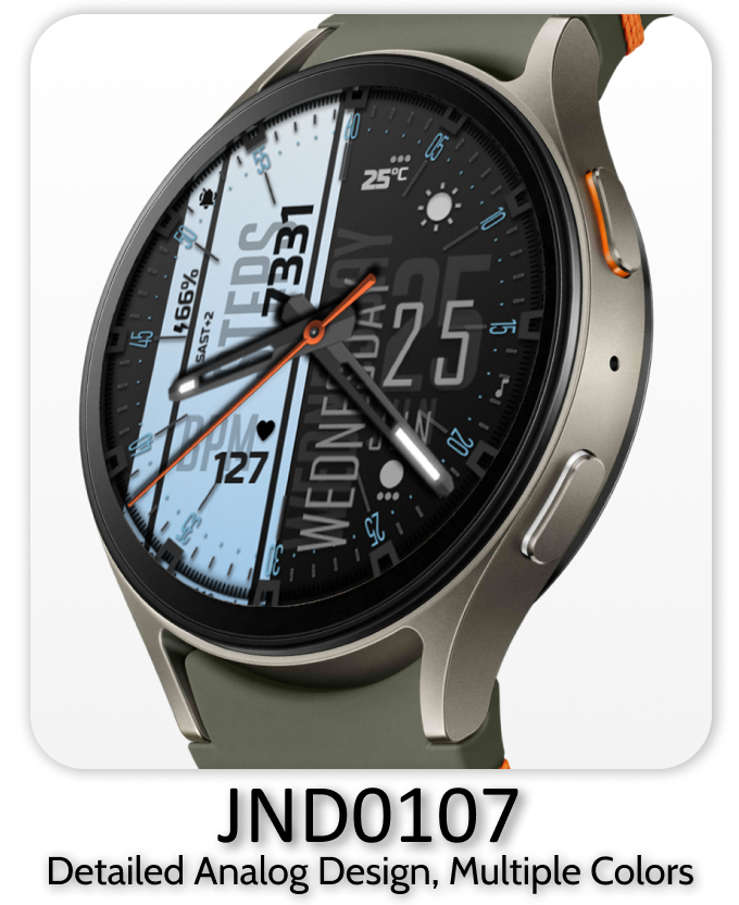 JND0107 Wear OS Watch Face