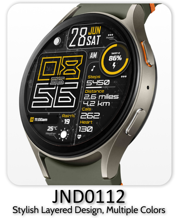 JND0112 Wear OS watch face