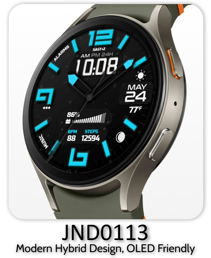 JND0113 Wear OS watch face