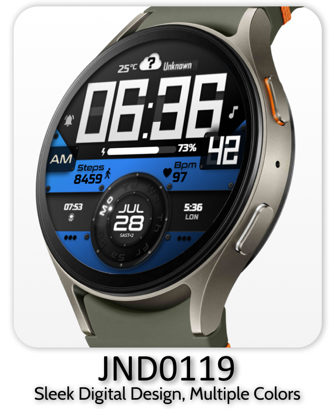 JacoNaudeDesign premium wear os watch face.