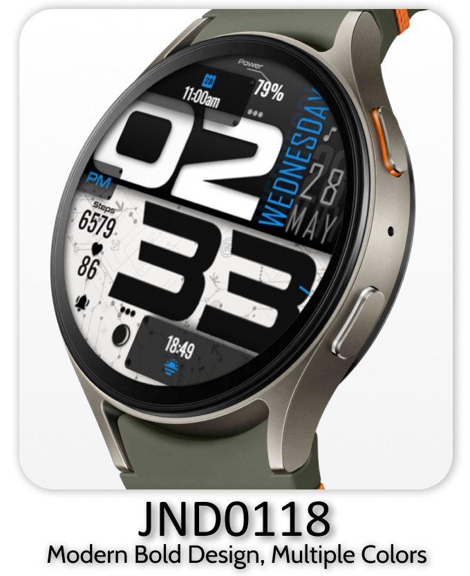 JacoNaudeDesign premium wear os watch face.