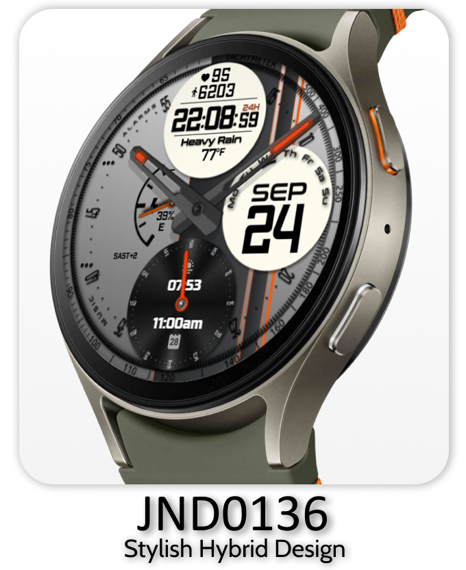 JND, JacoNaudeDesign, Bold, Digital, Stylish, WearOS