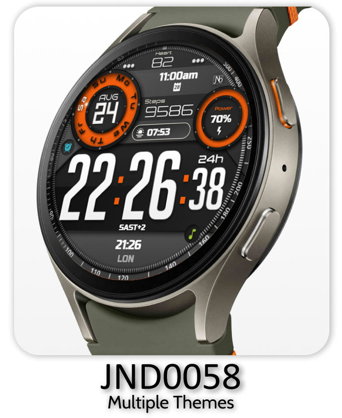 a smart watch with a multi - colored dial