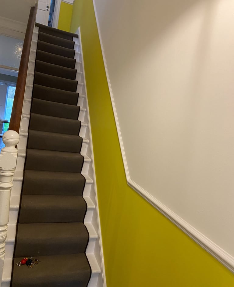 Staircase painting and carpet fitting in Shoreham-by-Sea Sussex, interior refurbishment