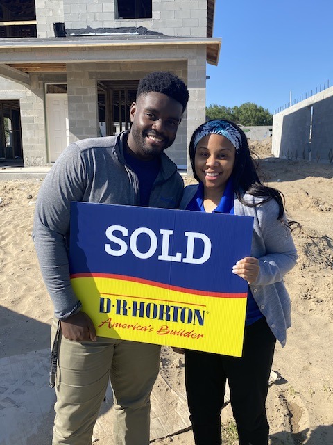 happy couple  home owners