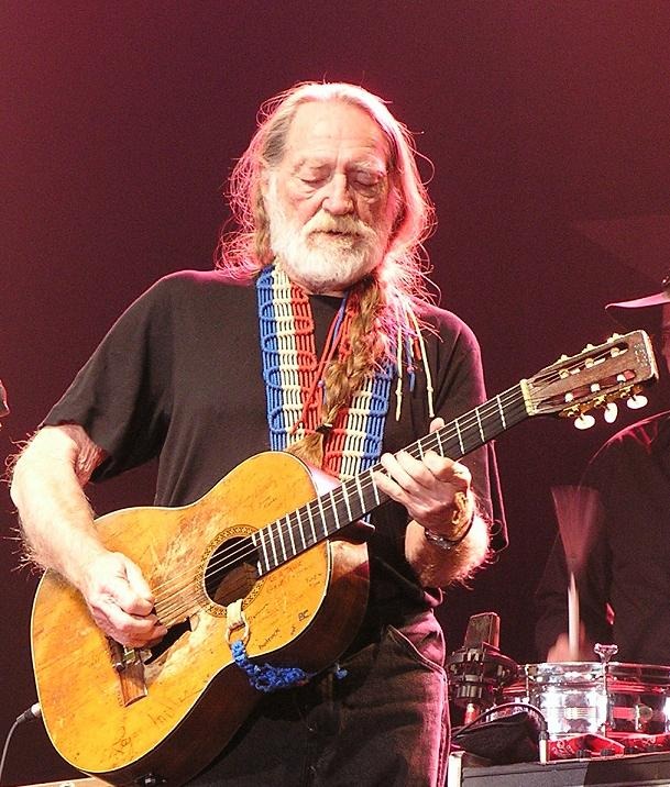Willie Nelson and Trigger, his guitar.