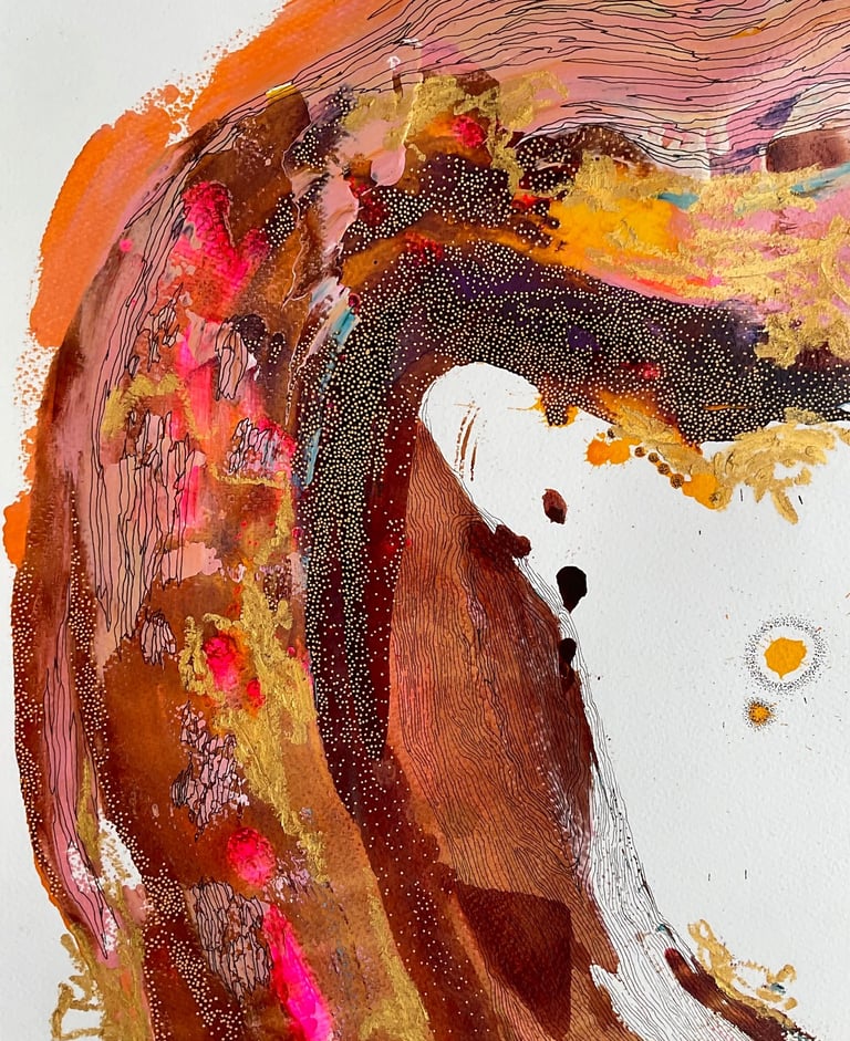 Abstract tree painting