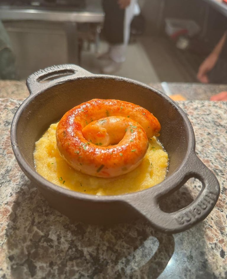 Linguiça de camarão na Air Fryer