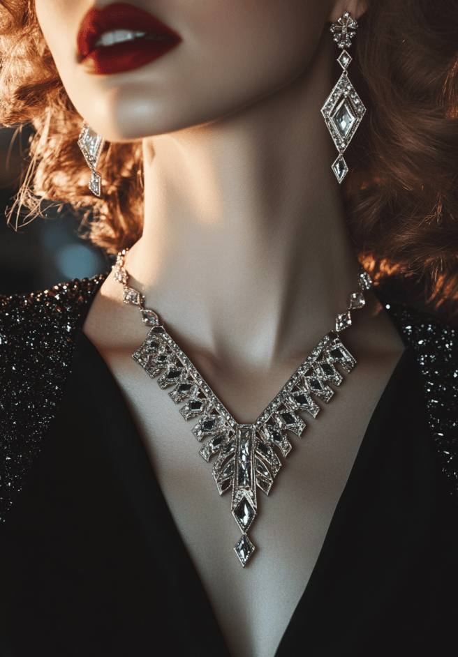 Geometric Art Deco Inspired Jewelry