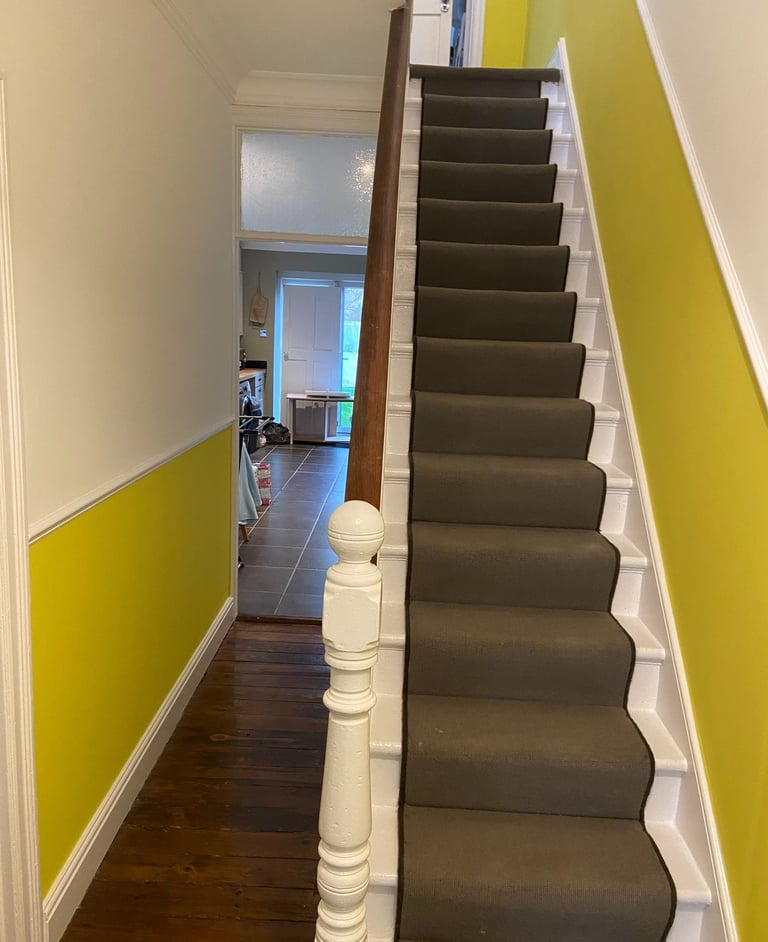 Staircase painting and carpet fitting in Shoreham-by-Sea Sussex, interior refurbishment