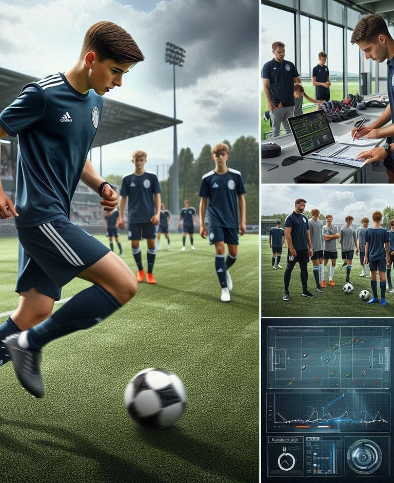 Análisis integral para futbolistas en Alemania evaluando perfil deportivo y académico