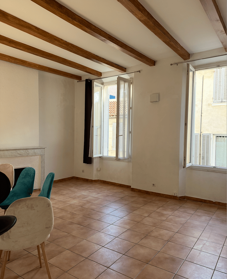 Projet de rénovation La Ciotat avant travaux grandes ouvertures. Optimisation d'espace