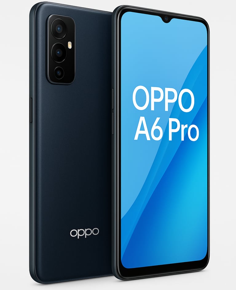 a smartphone phone with the oppo a9 pro on the back of it