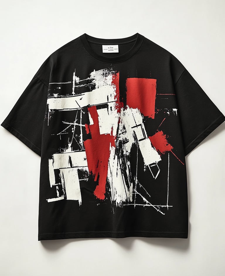 เสื้อยืด Oversized พิมพ์ลาย