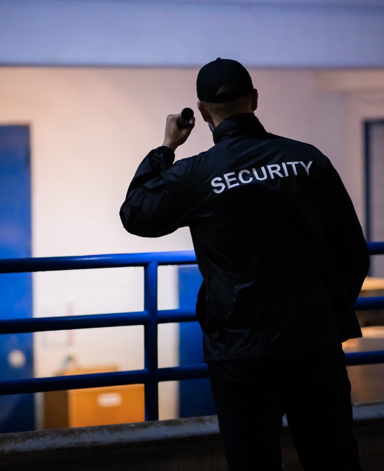 Kontrollgang durch Industrieareal – Revierdienst Luzern