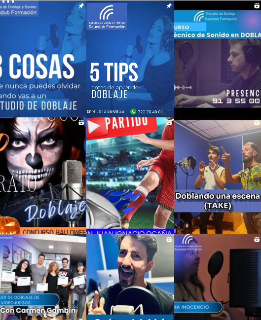 Instagram Soundub Formación Doblaje