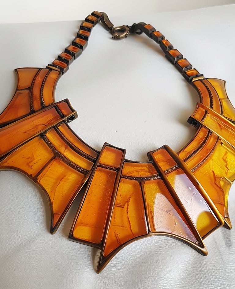 Lucite Vintage Plastic Choker