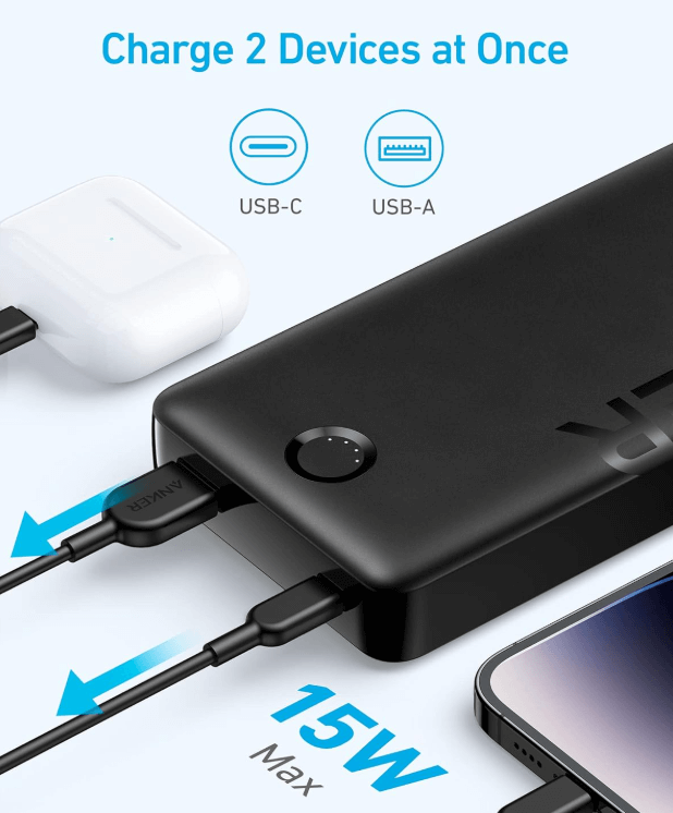 Travel Anker batter pack