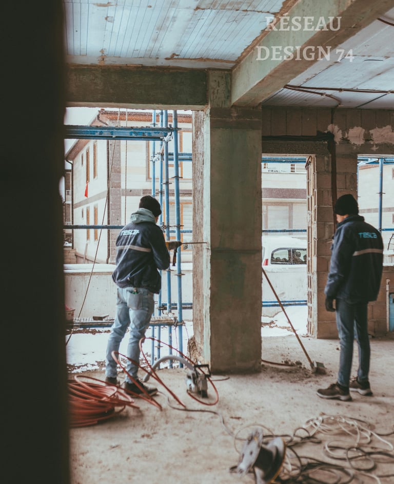 Chantier rénovation appartement Haute-Savoie