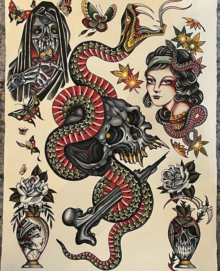 traditional tattoo design Da Nang