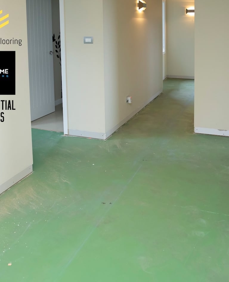 Prepped sub-floor by CHR Builders