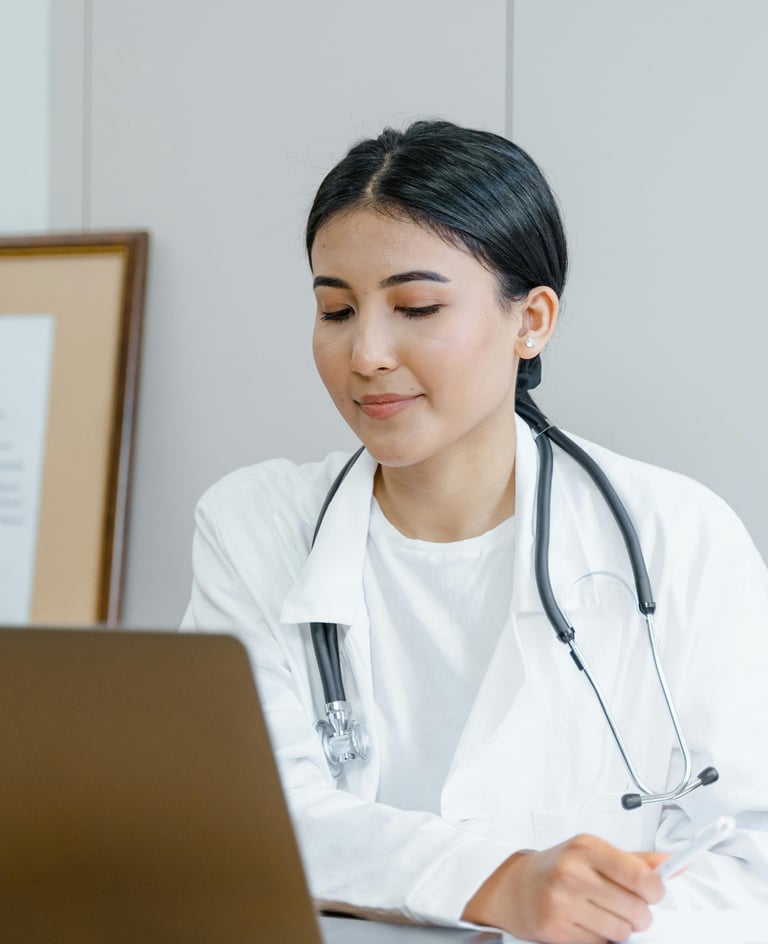 Online Doctor Having Consultation - Clinicaldepression.online