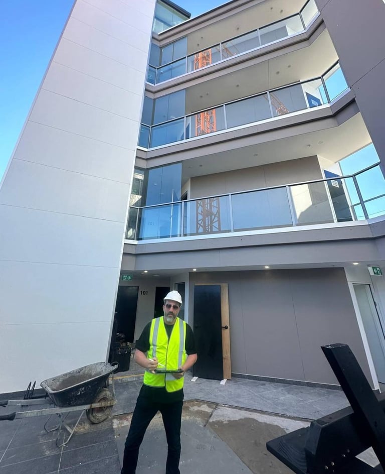 George Eleter at Building Site