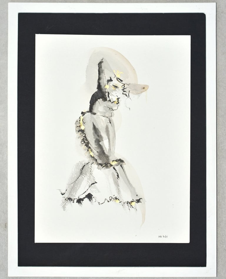 flamenco dessin à l'encre ink drawing Sète