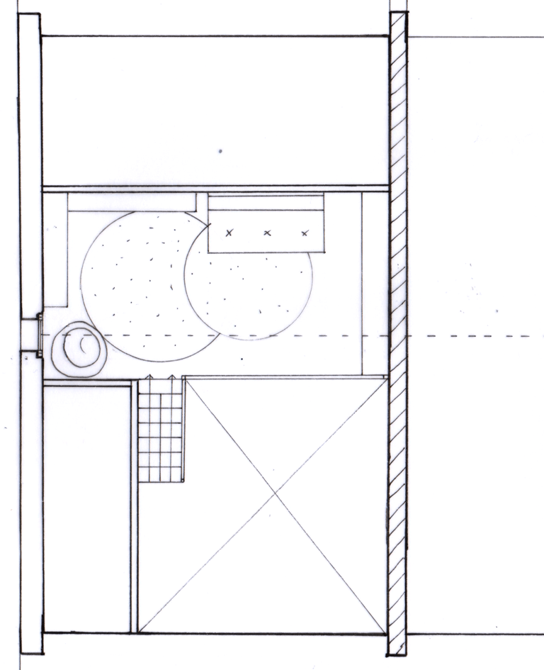Maison B. Plan projet mezzanine extension chambre jeune adulte