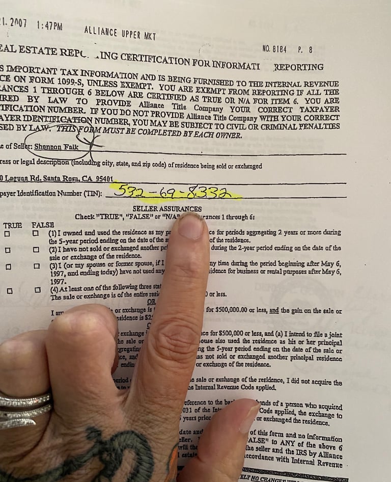 Lying on court documents is a Michael Falk thing