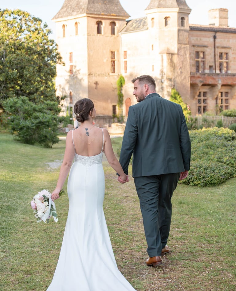 Séance couple mariage Château de Caumont 